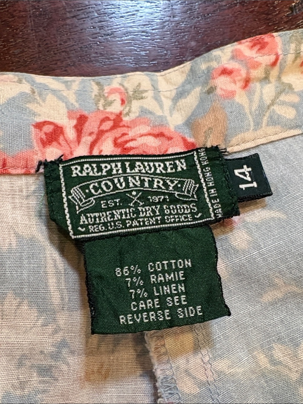 Vintage Ralph Lauren Country 90s Cotton Linen Blend Bermuda Shorts Cottagecore - Picture 7 of 11